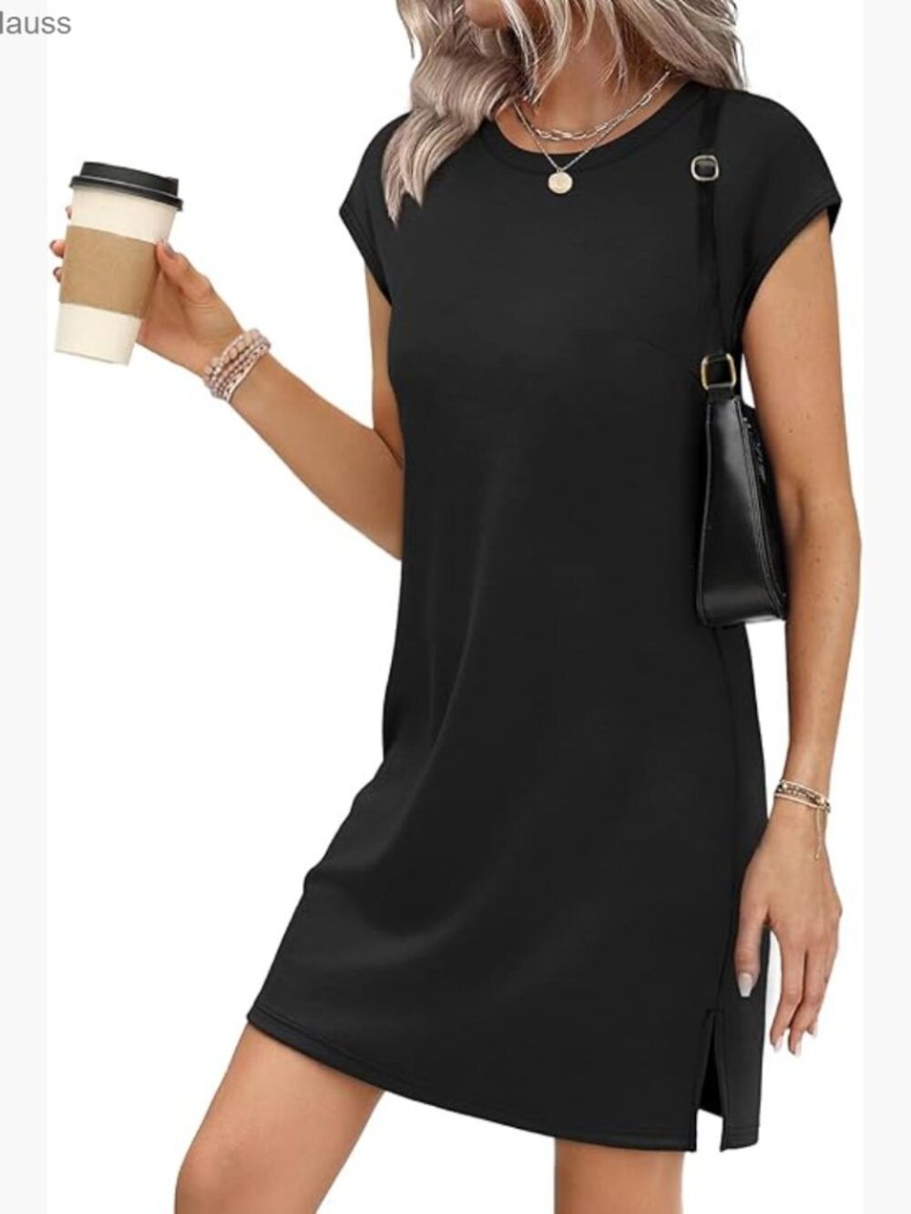 Lightweight A-Line Sundress Cap Sleeve Casual Beach Vacation Dress